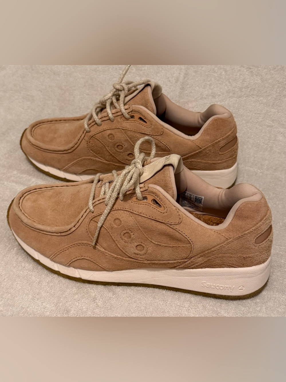 Saucony Shadow 6000 Moc Sand Suede Low Top S70706-1 unisex size 10